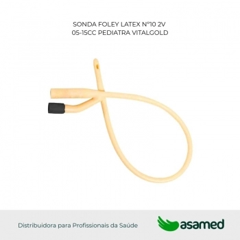 SONDA FOLEY LATEX Nº10 2V 05-15CC PEDIATRA VITALGOLD