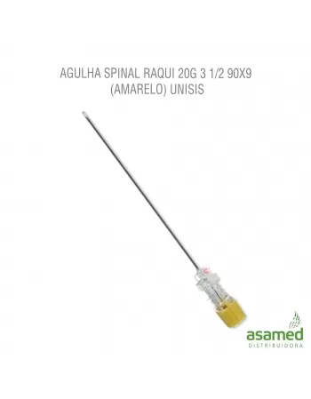 AGULHA SPINAL RAQUI 20G 3 1/2 (90X09MM)(AMARELO) UNISIS