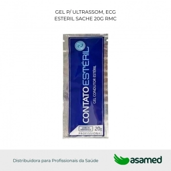 GEL P/ ULTRASSOM, ECG ESTERIL SACHE 20G RMC