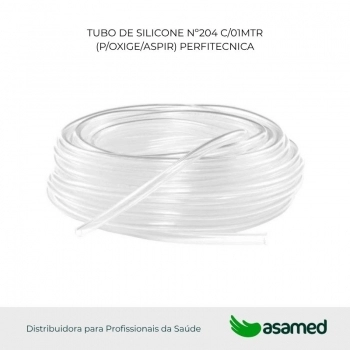 TUBO DE SILICONE Nº204 C/01MTR (P/OXIGE/ASPIR) PERFITECNICA