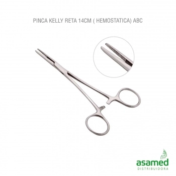 PINCA KELLY 14CM RETA (HEMOSTATICA) ABC