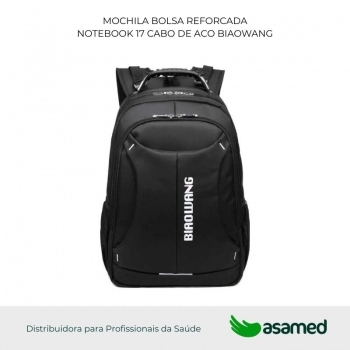 MOCHILA BOLSA REFORCADA NOTEBOOK 17 CABO DE ACO BIAOWANG