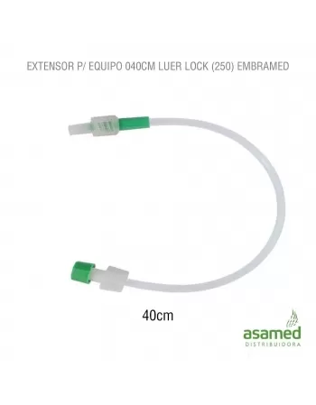 EXTENSOR P/ EQUIPO 040CM LUER LOCK EMBRAMED