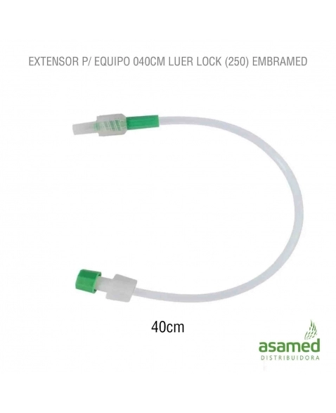 EXTENSOR P/ EQUIPO 040CM LUER LOCK EMBRAMED