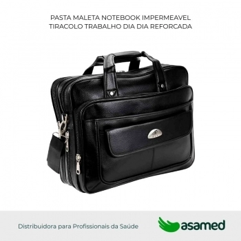 PASTA MALETA NOTEBOOK IMPERMEAVEL TIRACOLO TRABALHO DIA DIA REFORCADA