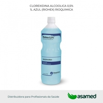 CLOREXIDINA ALCOOLICA 0,5% 1L AZUL (RIOHEX) RIOQUIMICA