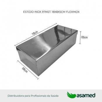 ESTOJO INOX P/INST. 18X8X5CM FLEXINOX