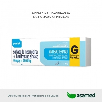 NEOMICINA + BACITRACINA 10G POMADA (G) PHARLAB