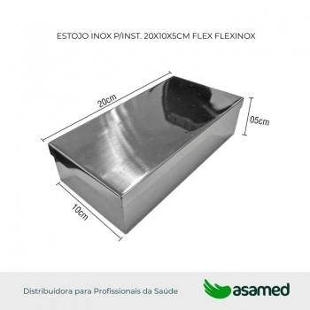 ESTOJO INOX P/INST. 20X10X5CM FLEX FLEXNOX