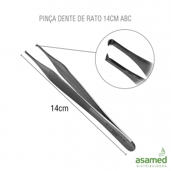 PINCA ANATOMICA DENTE DE RATO 14CM ABC