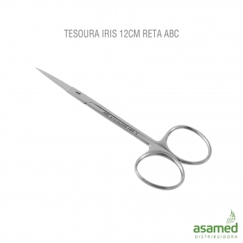 TESOURA IRIS 12CM RETA ABC