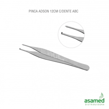 PINCA ADSON 12CM C/DENTE ABC