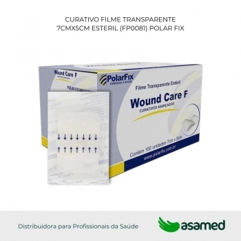 CURATIVO FILME TRANSPARENTE 7CMX5CM ESTERIL (FP0081) POLAR FIX