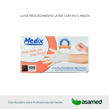 LUVA PROCEDIMENTO LATEX COM PO G MEDIX