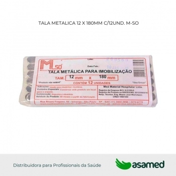 TALA METALICA 12 X 180MM C/12UND. MSO
