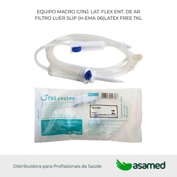 EQUIPO MACRO C/INJ. LAT. FLEX ENT. DE AR FILTRO LUER SLIP (H-EMA 06) TKL