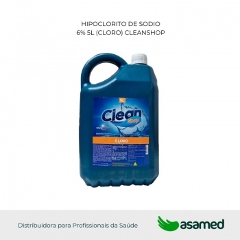 HIPOCLORITO DE SODIO 6% 5L (CLORO) CLEANSHOP