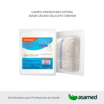 CAMPO OPERATORIO ESTERIL 25X28 C/5UND DELICATO CREMER
