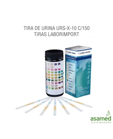 TIRA DE URINA URS-X-10 C/150 TIRAS LABORIMPORT