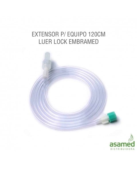 EXTENSOR P/ EQUIPO 120CM LUER LOCK EMBRAMED