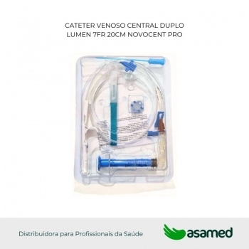 CATETER VENOSO CENTRAL DUPLO LUMEN 7FR 20CM NOVOCENT PRO