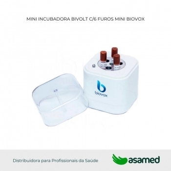 MINI INCUBADORA BIVOLT C/6 FUROS MINI BIOVOX