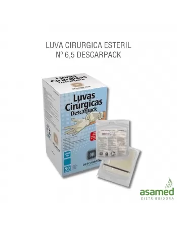 LUVA CIRURGICA ESTERIL Nº 6,5 DESCARPACK