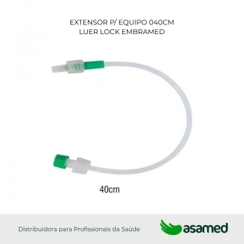 EXTENSOR P/ EQUIPO 040CM LUER LOCK EMBRAMED