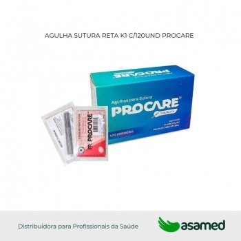 AGULHA SUTURA RETA K1 C/120UND PROCARE