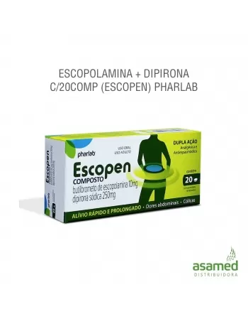 ESCOPOLAMINA + DIPIRONA C/20COMP (ESCOPEN) PHARLAB