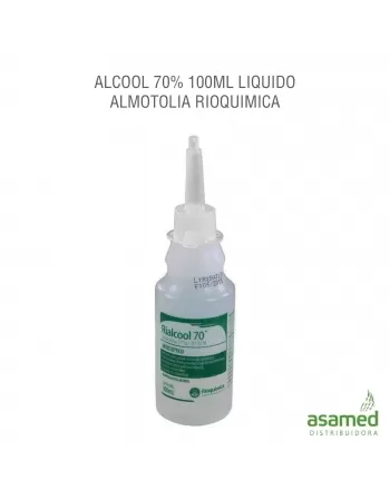 ALCOOL 70% 100ML LIQUIDO ALMOTOLIA RIOQUIMICA