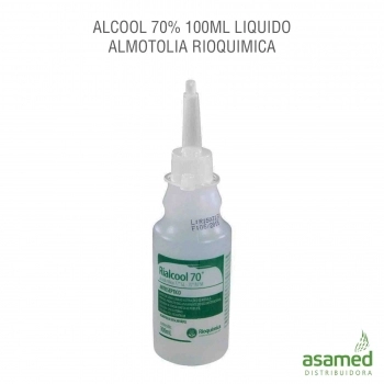 ALCOOL 70% 100ML LIQUIDO ALMOTOLIA RIOQUIMICA