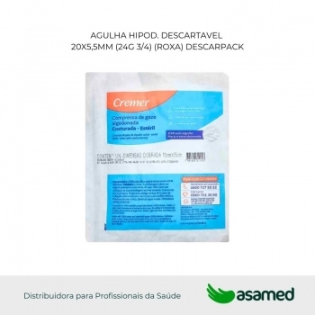 COMPRESSA PARA CURATIVO CIRURGICO ESTERIL 10X15CM CREMER
