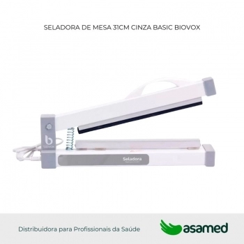 SELADORA DE MESA 31CM CINZA BASIC BIOVOX