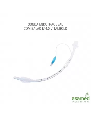 SONDA ENDOTRAQUEAL COM BALAO Nº4,0 VITALGOLD