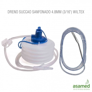 DRENO SUCCAO SANFONADO 4.8MM (3/16\") WILTEX