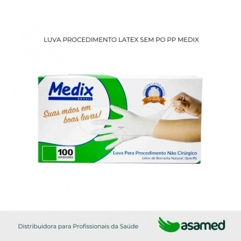 LUVA PROCEDIMENTO LATEX SEM PO PP MEDIX