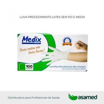 LUVA PROCEDIMENTO LATEX SEM PO G MEDIX