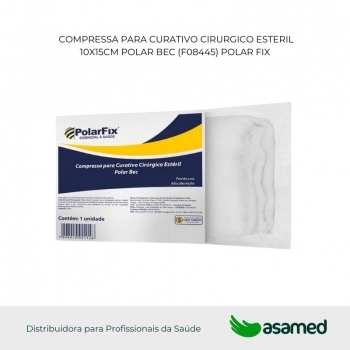 COMPRESSA PARA CURATIVO CIRURGICO ESTERIL 10X15CM POLAR BEC (F08445) POLAR FIX