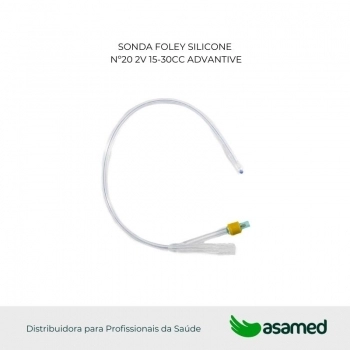 SONDA FOLEY SILICONE Nº20 2V 15-30CC ADVANTIVE