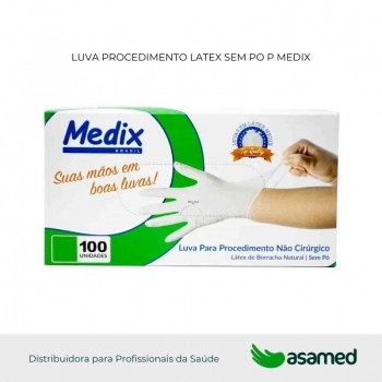 LUVA PROCEDIMENTO LATEX SEM PO P MEDIX
