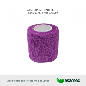 ATADURA AUTOADERENTE 05CMX4,5M ROXA ASAVET