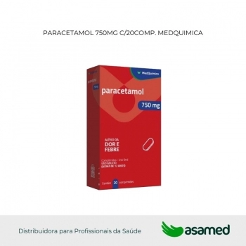 PARACETAMOL 750MG C/20COMP. MEDQUIMICA