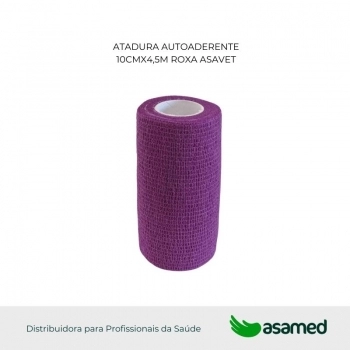 ATADURA AUTOADERENTE 10CMX4,5M ROXA ASAVET
