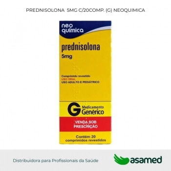 PREDNISOLONA 5MG C/20COMP. (G) NEOQUIMICA