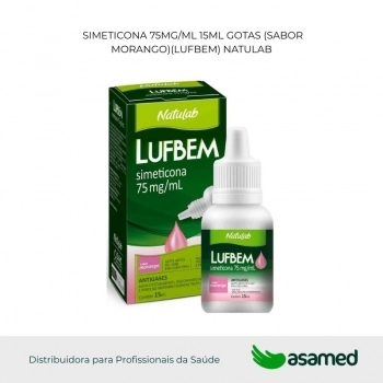 SIMETICONA 75MG/ML 15ML GOTAS (SABOR MORANGO)(LUFBEM) NATULAB