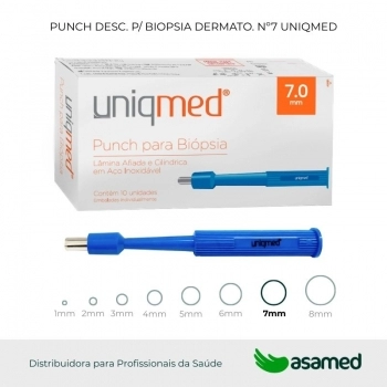 PUNCH DESC. P/ BIOPSIA DERMATO. Nº7 UNIQMED