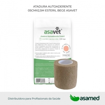 ATADURA AUTOADERENTE 05CMX2,5M ESTERIL BEGE ASAVET