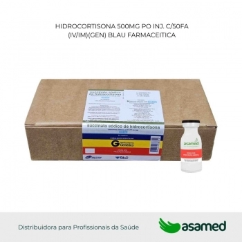 HIDROCORTISONA 500MG PO INJ.C/50FA (IV/IM)(GEN) BLAU FARMACEITICA