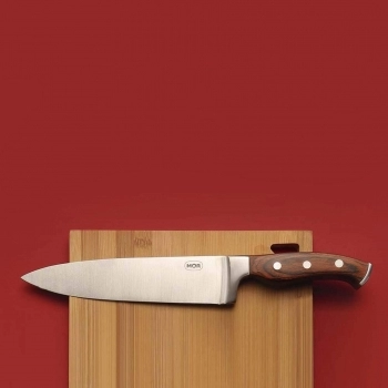 FACA 10 EM AÇO INOXIDÁVEL E CABO EM MADEIRA STEEL